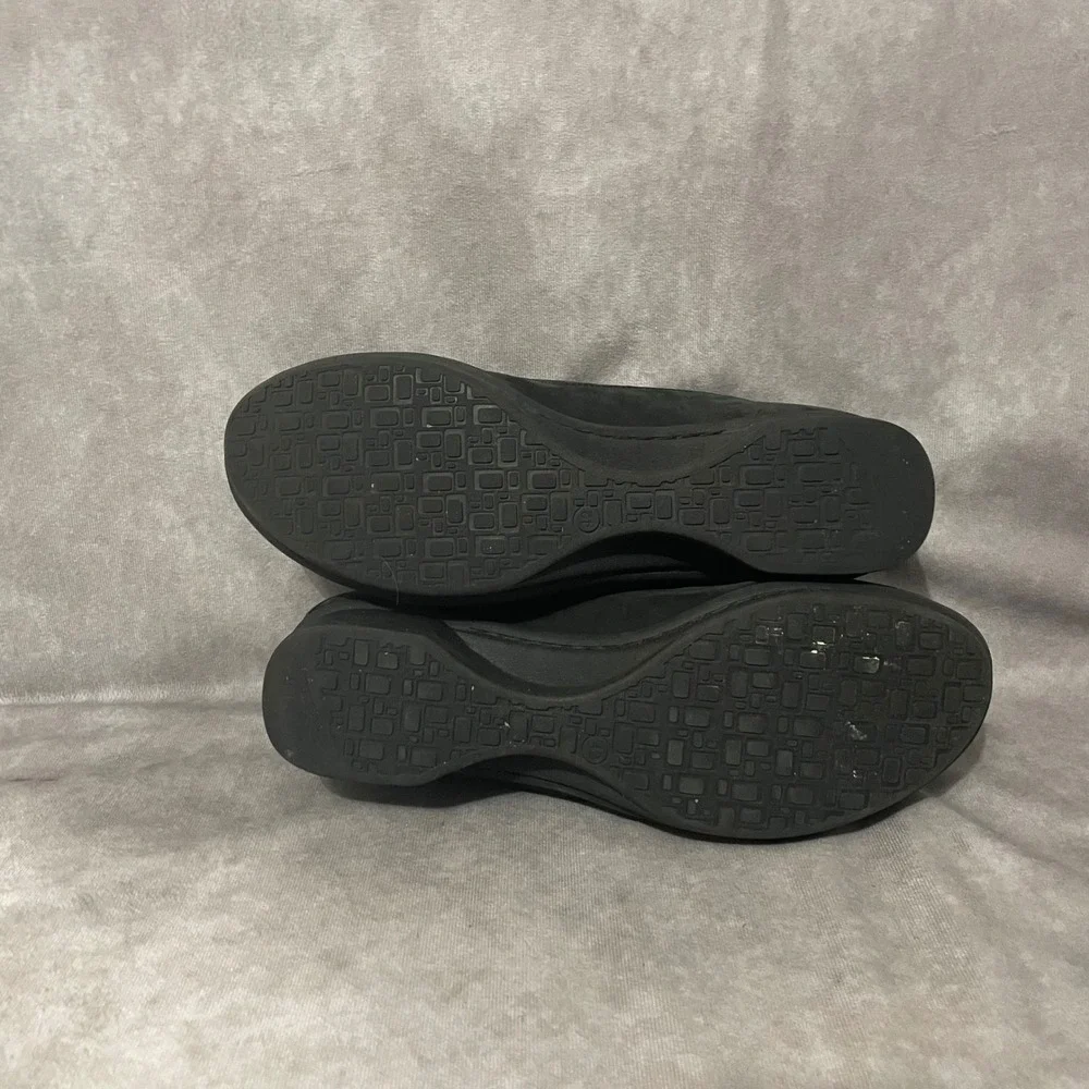 Dansko Hazel Black Leather Lace Up Comfort Shoes Womens EU 42 US 11.5 Side Zip‎